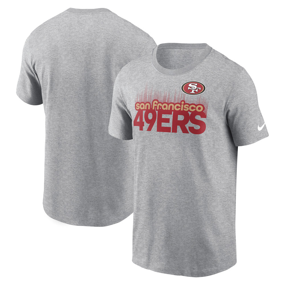 NFL San Francisco 49ers Nike Local Essential T-Shirt - Heather Gray