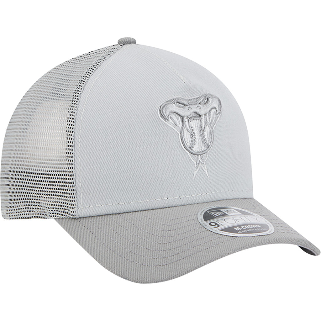 MLB Arizona Diamondbacks New Era Gray Tonal 9FORTY M-Crown Snapback Trucker Hat - Gray