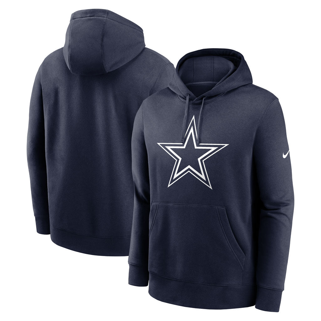 NFL Dallas Cowboys Nike Club Logo Pullover Hoodie - Navy