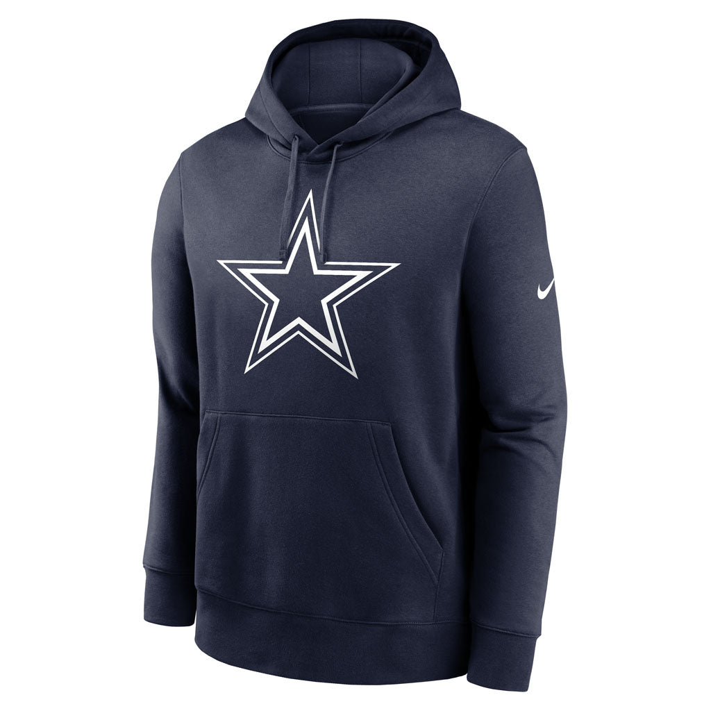 NFL Dallas Cowboys Nike Club Logo Pullover Hoodie - Navy