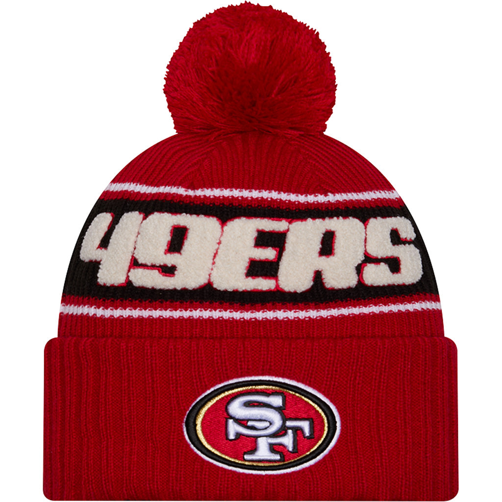 NFL San Francisco 49ers New Era 2024 Sideline Sport Knit Hat - Red