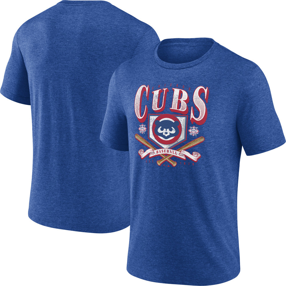 MLB Chicago Cubs Fanatics Home Team Tri-Blend Tee