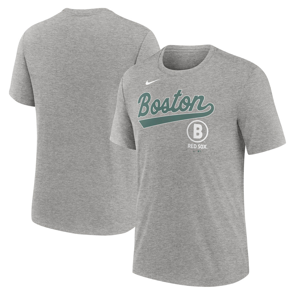 MLB Boston Red Sox Nike 2025 City Connect City Tri-Blend T-Shirt - Gray