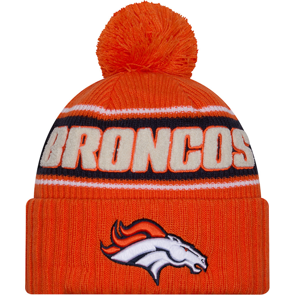 NFL Denver Broncos New Era 2024 Sideline Sport Knit Hat - Orange