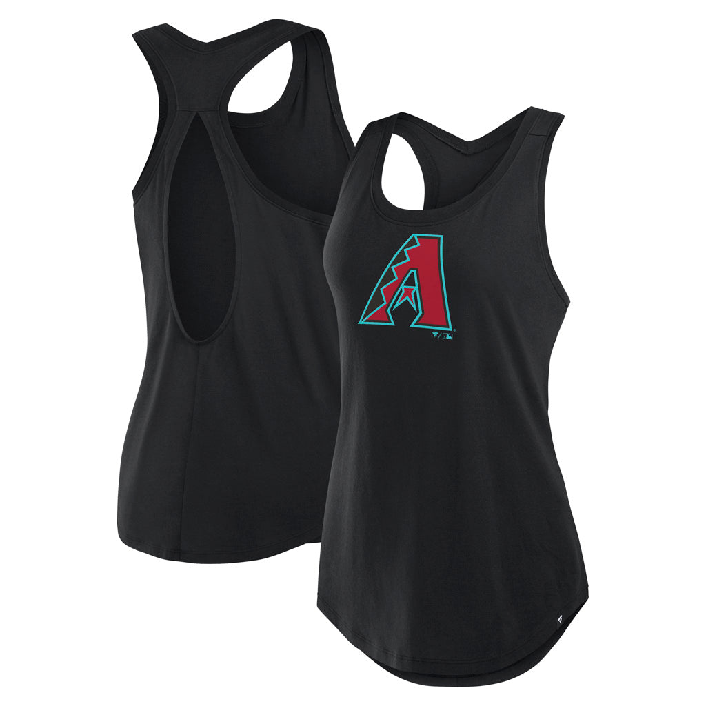 MLB Arizona Diamondbacks Fanatics Women's Primary Logo Racerback Tank Top - Black