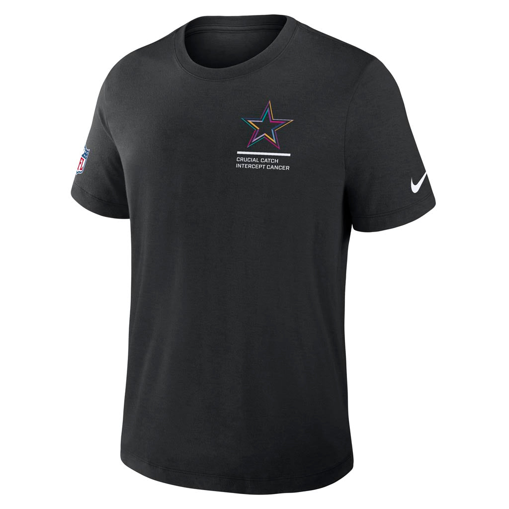 NFL Dallas Cowboys Nike 2025 Crucial Catch Tri-Blend T-Shirt - Black