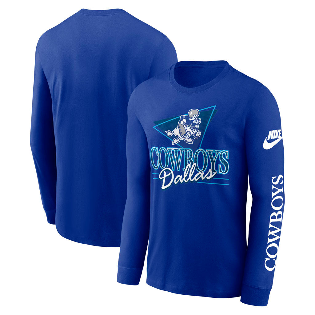 NFL Dallas Cowboys Nike Rewind Cotton Long Sleeve T-Shirt
