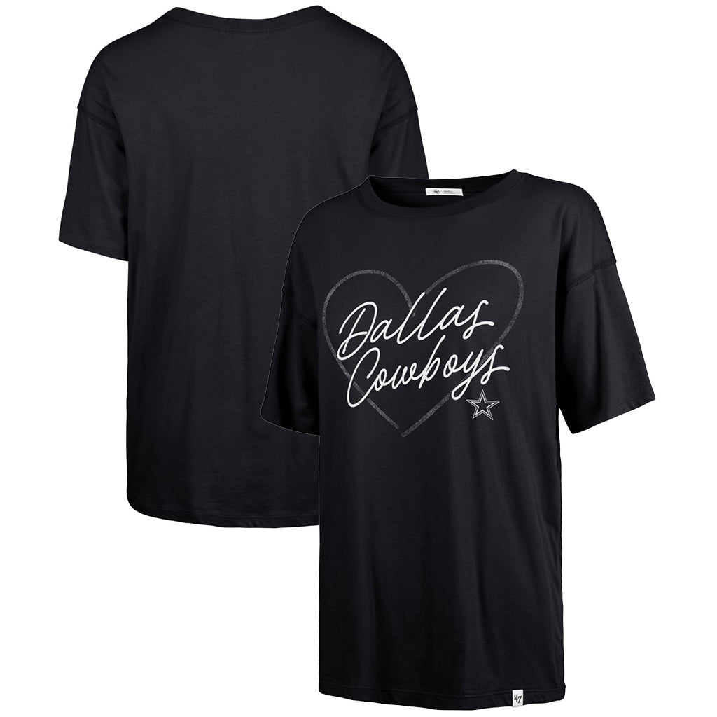 NFL Dallas Cowboys Women's '47 Lovestruck Sadie T-Shirt - Navy