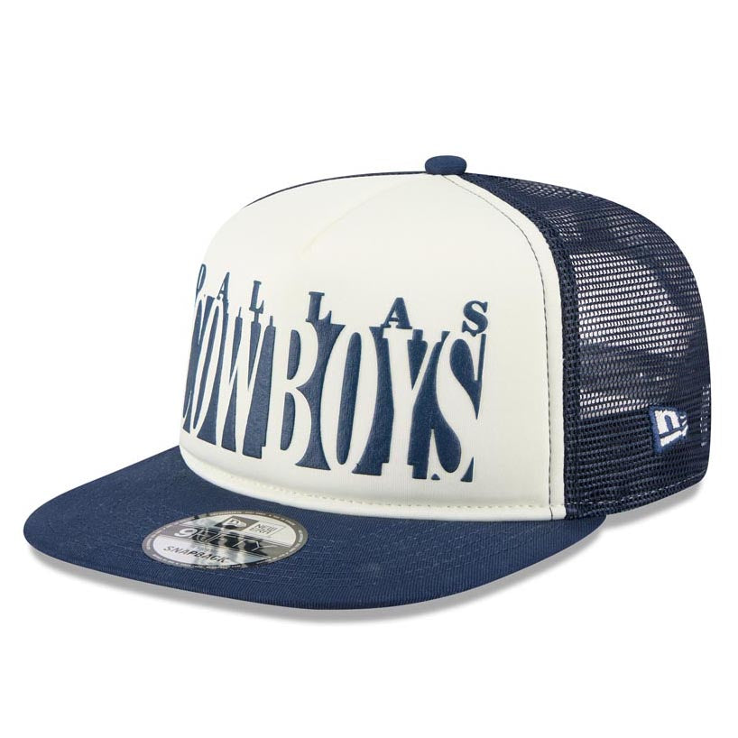 NFL Dallas Cowboys New Era Team Cutout 9FIFTY A-Frame Snapback Hat - Navy