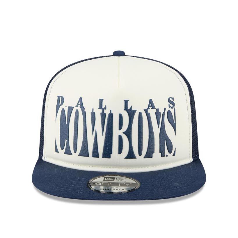 NFL Dallas Cowboys New Era Team Cutout 9FIFTY A-Frame Snapback Hat - Navy