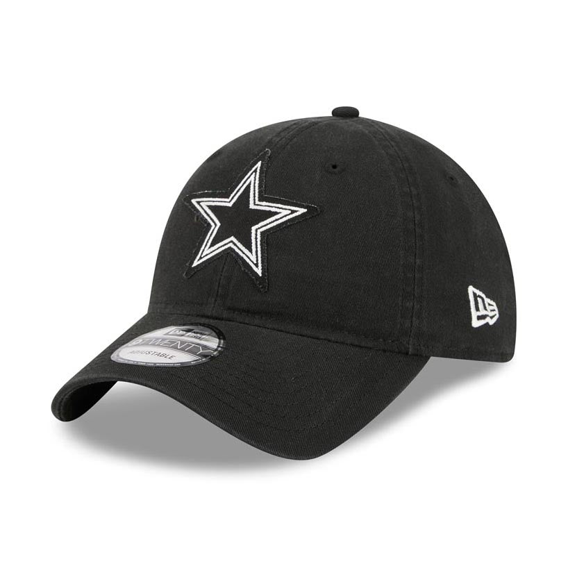 NFL Dallas Cowboys New Era Stamp 9TWENTY Adjustable Hat - Black