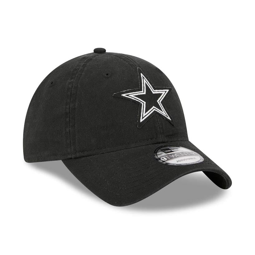 NFL Dallas Cowboys New Era Stamp 9TWENTY Adjustable Hat - Black