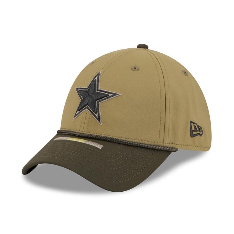 NFL Dallas Cowboys New Era 2025 Salute to Service 39THIRTY Flex Fit Hat - Green