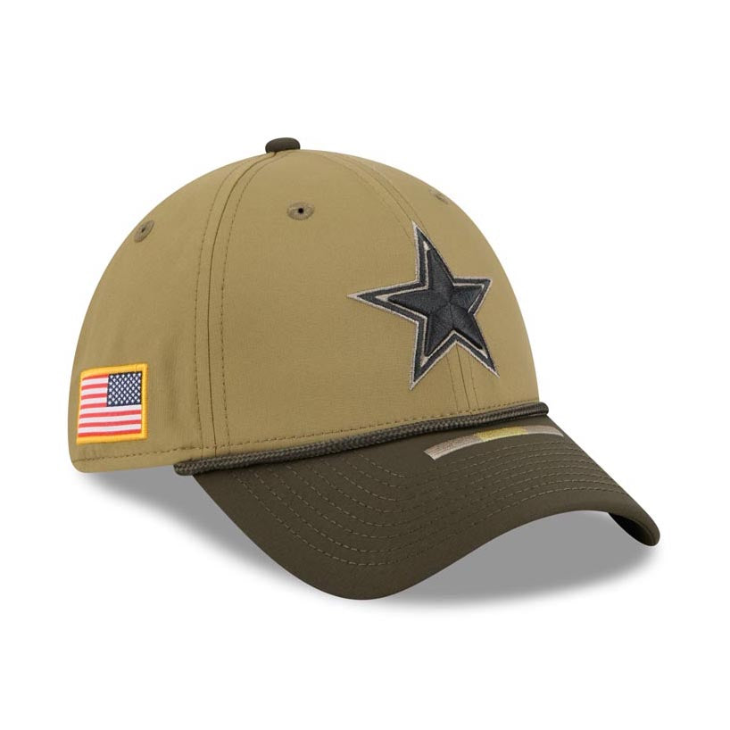 NFL Dallas Cowboys New Era 2025 Salute to Service 39THIRTY Flex Fit Hat - Green