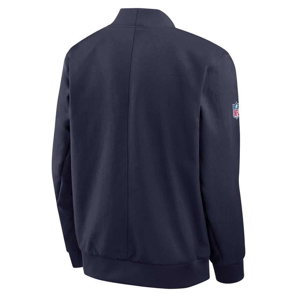 NFL Dallas Cowboys Nike 2025 Sideline Bomber Jacket - Navy