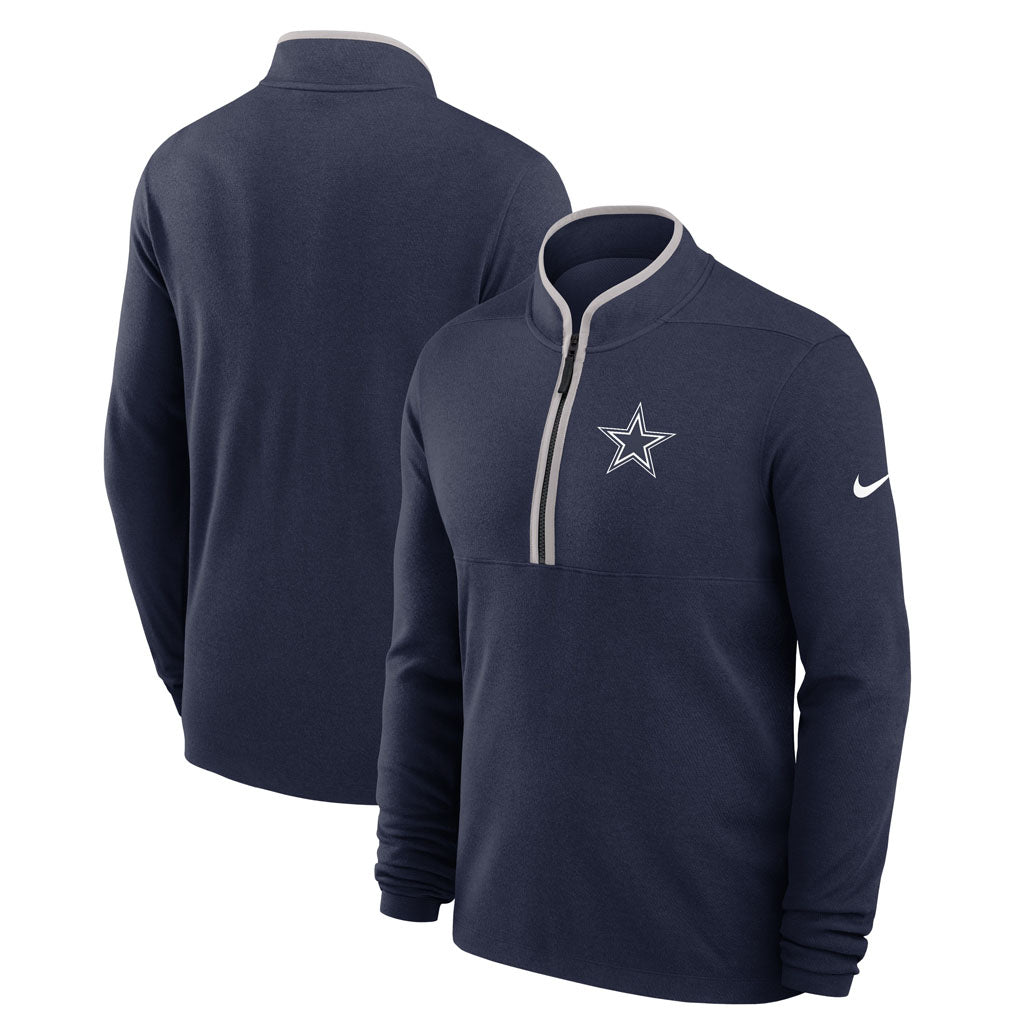 NFL Dallas Cowboys Nike Victory Half-Zip Pullover Top - Navy