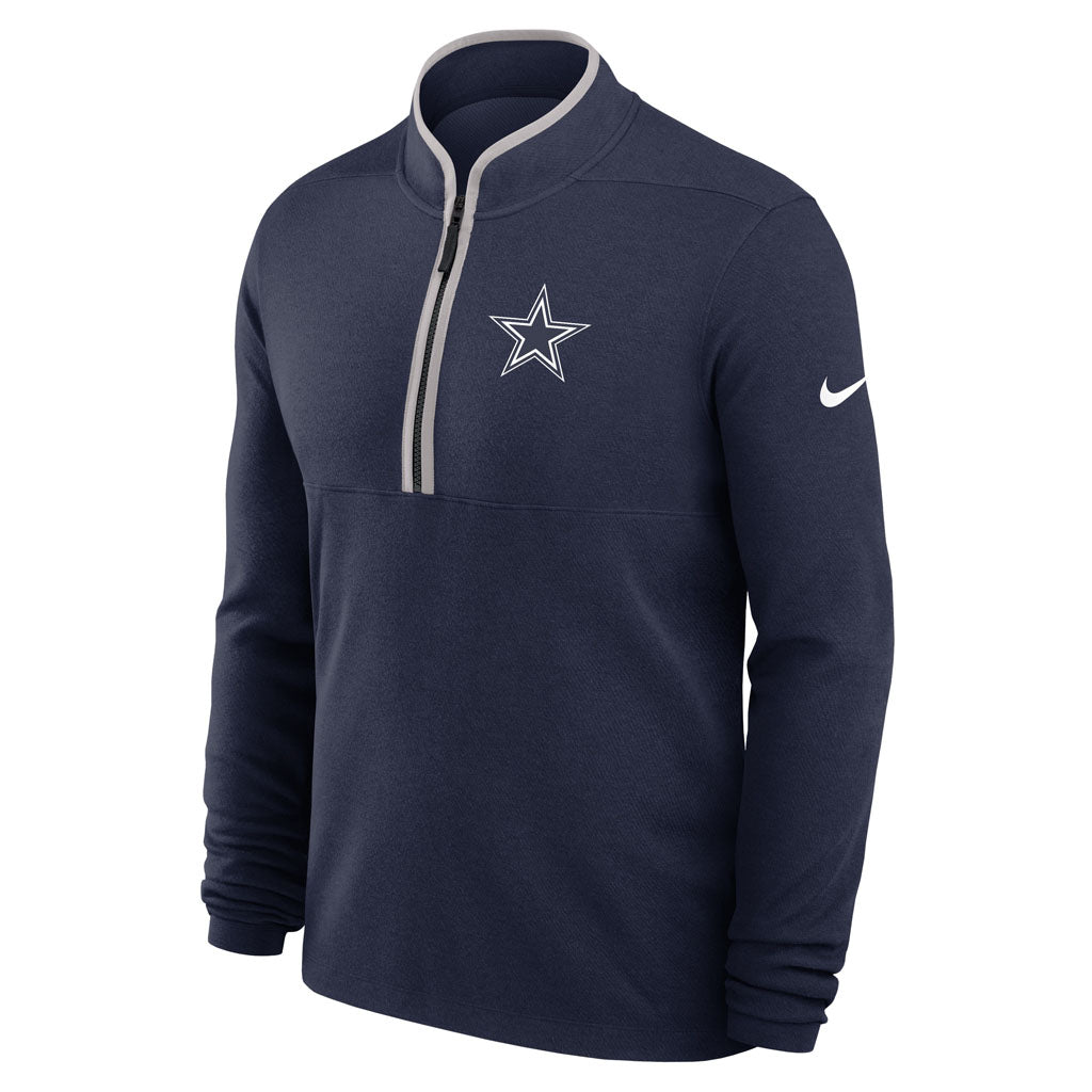 NFL Dallas Cowboys Nike Victory Half-Zip Pullover Top - Navy
