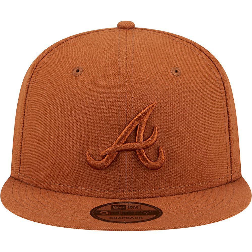 MLB Atlanta Braves New Era Earthly Brown 9FIFTY Snapback Hat - Brown
