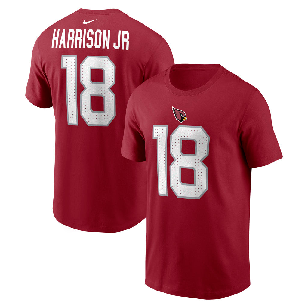 NFL Arizona Cardinals Marvin Harrison Jr. Nike Name & Number T-Shirt - Red
