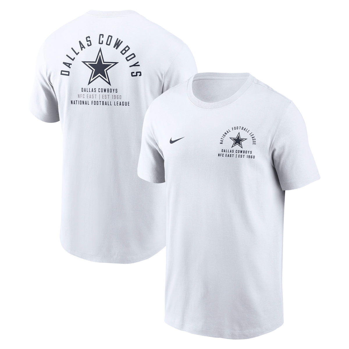 NFL Dallas Cowboys Nike Split Logo Essential T-Shirt- White