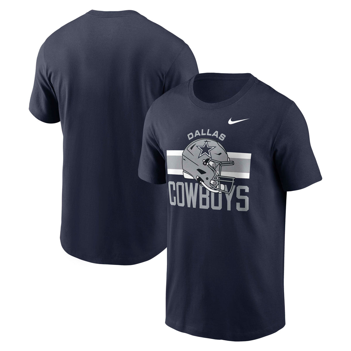 NFL Dallas Cowboys Nike Reflex Play Helmet T-Shirt- Navy