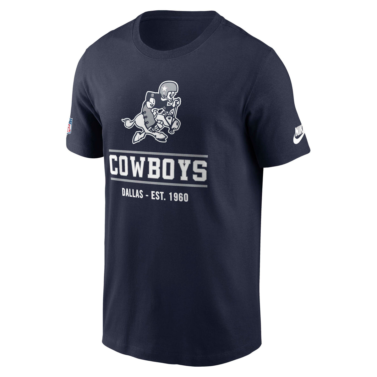 NFL Dallas Cowboys Nike Alternate Pack DriFit Crew T-Shirt- Navy