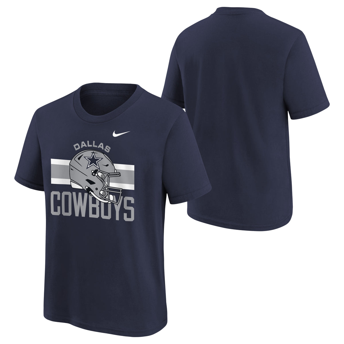 NFL Dallas Cowboys Youth Fanatics Helmet T-Shirt- Navy