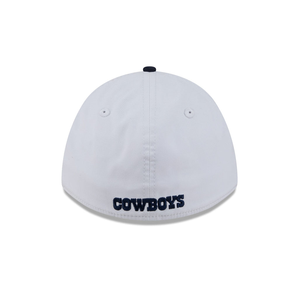 NFL Dallas Cowboys New Era Patch 39THIRTY M-Crown Flex Fit Hat - White