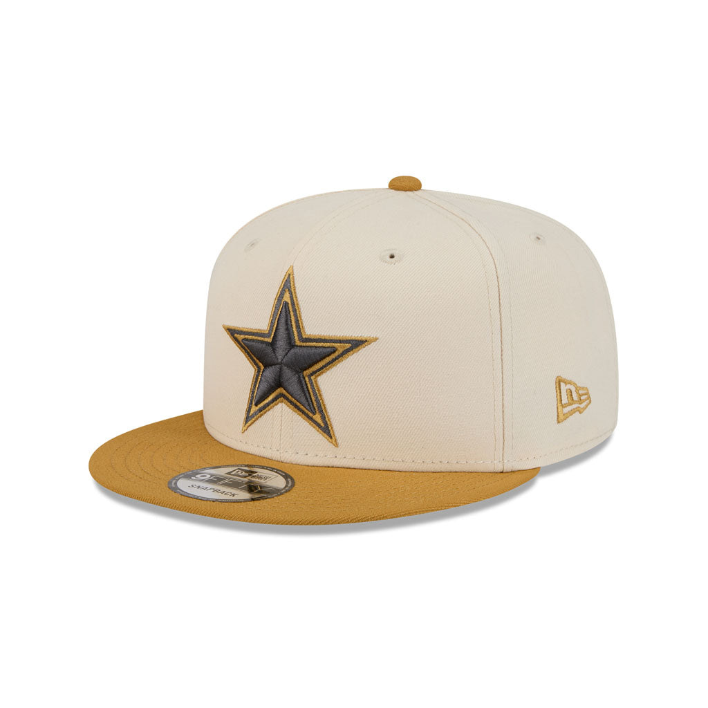 NFL Dallas Cowboys New Era Two-Tone Dusted 9FIFTY Snapback Hat - Light Cream