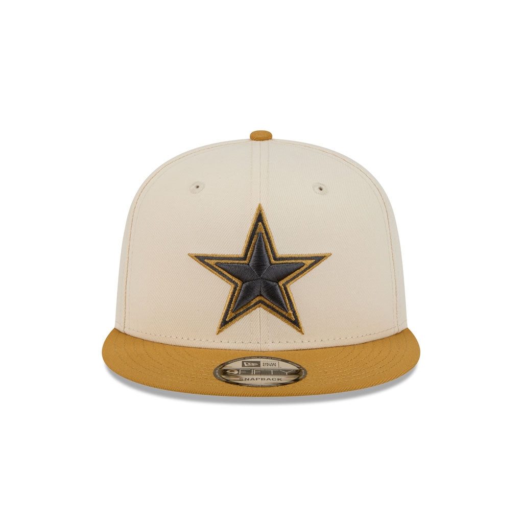NFL Dallas Cowboys New Era Two-Tone Dusted 9FIFTY Snapback Hat - Light Cream