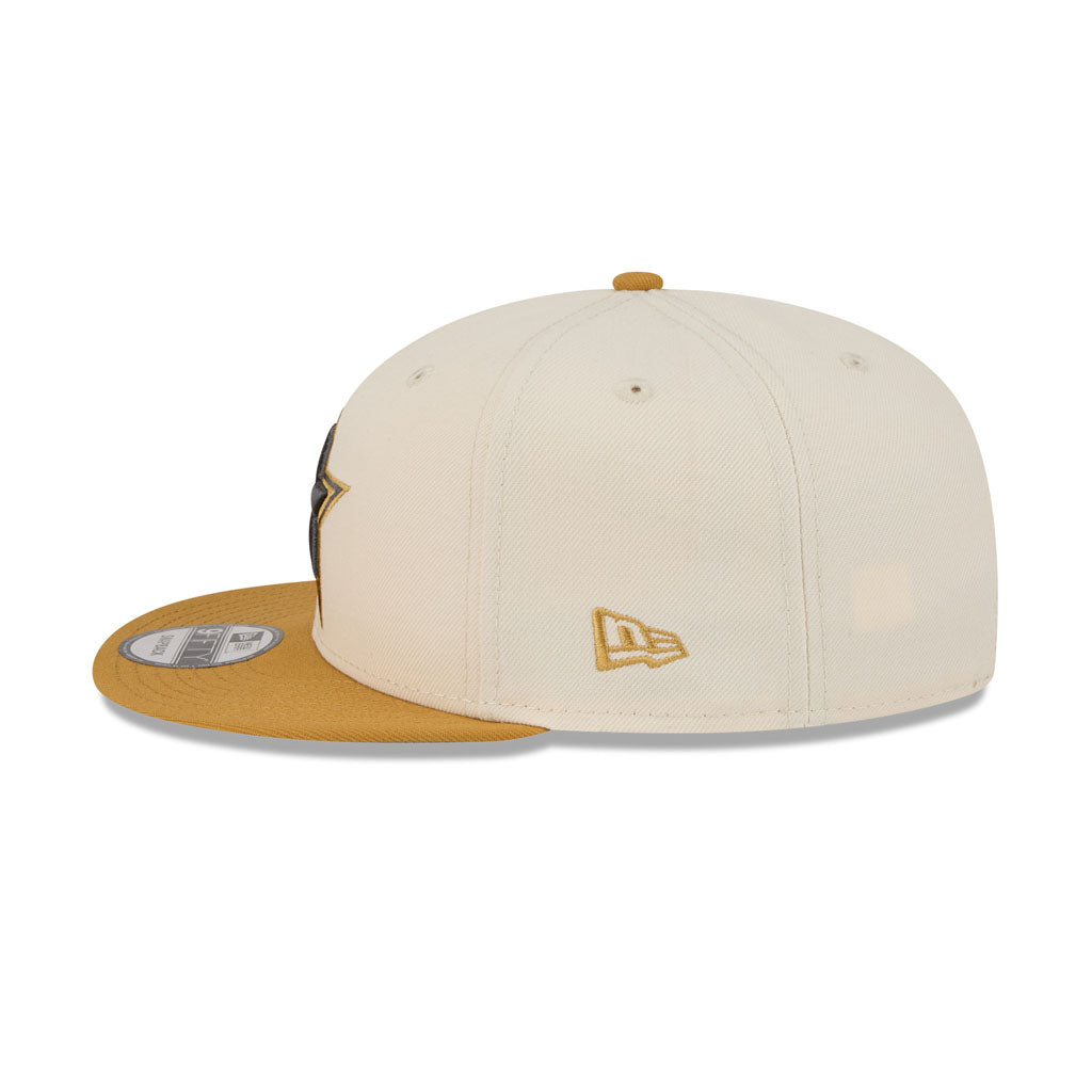 NFL Dallas Cowboys New Era Two-Tone Dusted 9FIFTY Snapback Hat - Light Cream