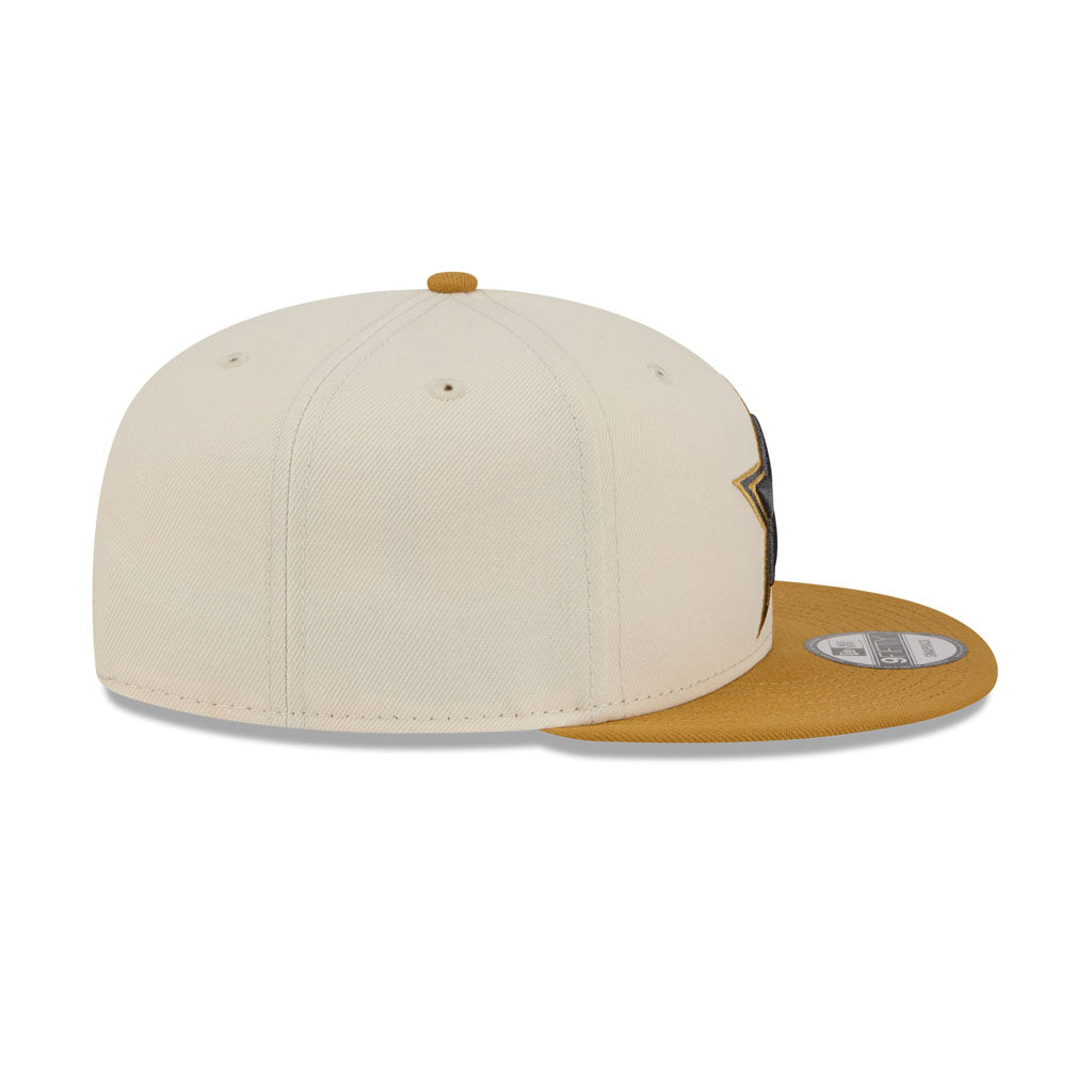 NFL Dallas Cowboys New Era Two-Tone Dusted 9FIFTY Snapback Hat - Light Cream