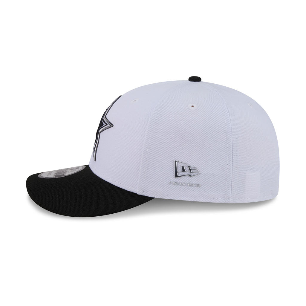 NFL Dallas Cowboys New Era 2026 Black & White Draft 9FIFTY Snapback Hat - White