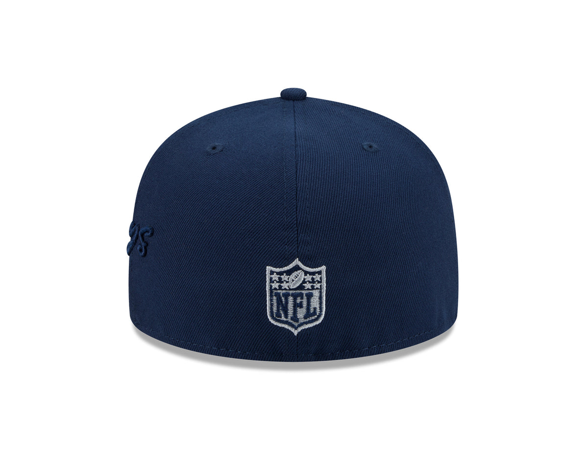 NFL Dallas Cowboys New Era Side Script 59FIFTY Fitted Hat- Navy