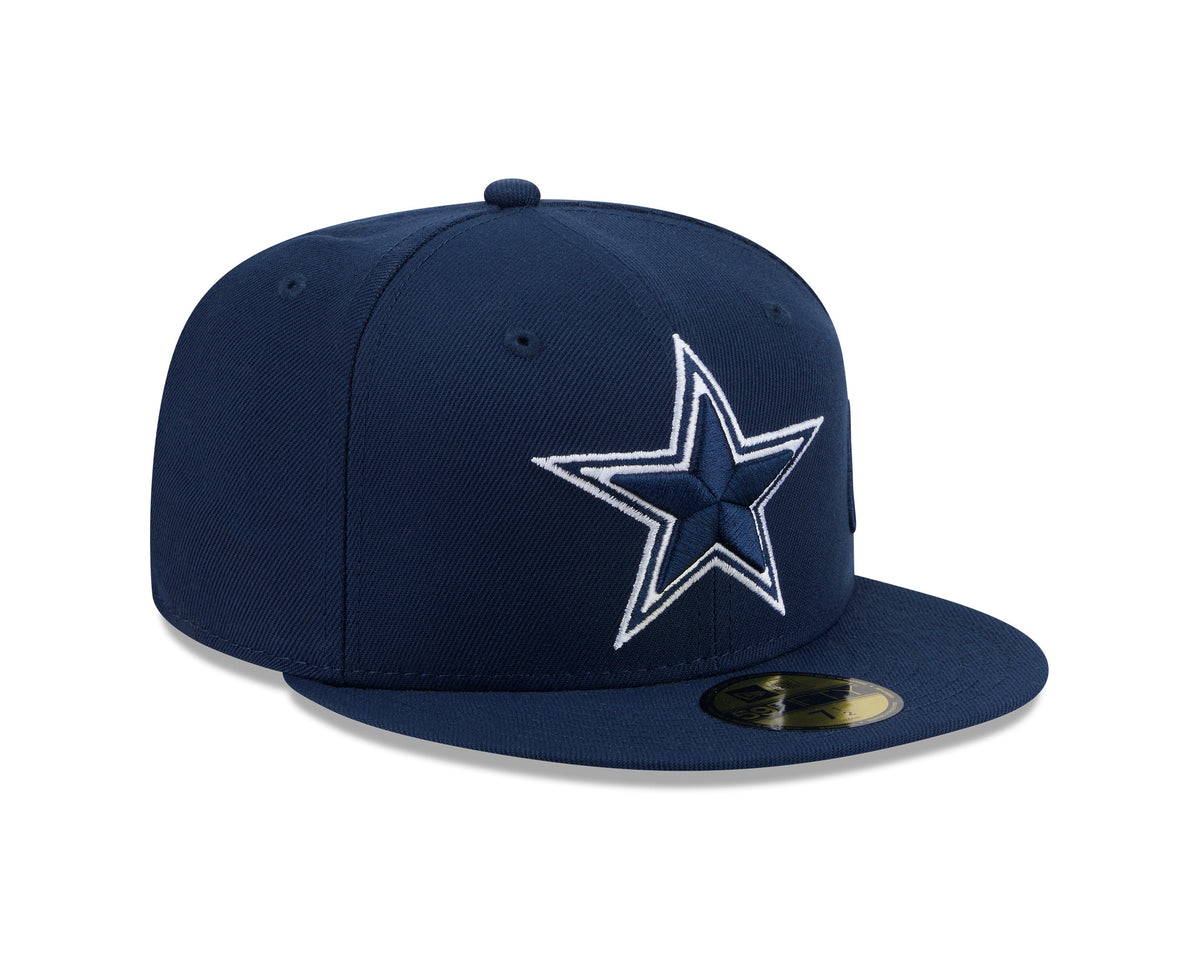 NFL Dallas Cowboys New Era Side Script 59FIFTY Fitted Hat- Navy