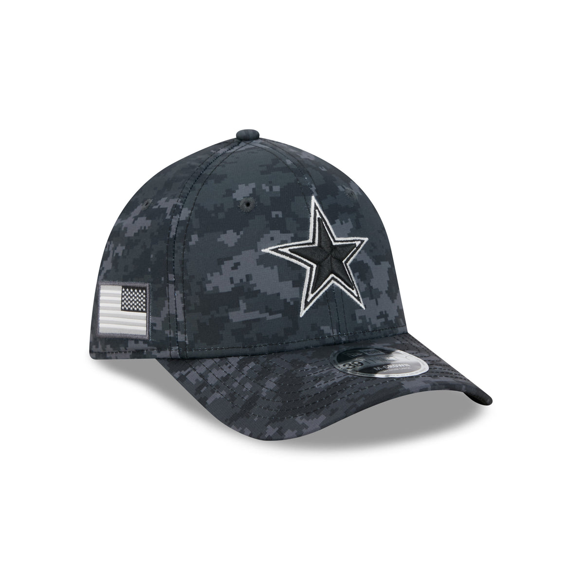 NFL Dallas Cowboys New Era 2026 Salute to Service 39THIRTY Flex Fit Hat- Black