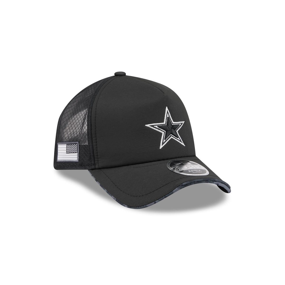 NFL Dallas Cowboys New Era 2026 Salute to Service 9FORTY Apex Snapback Hat- Black