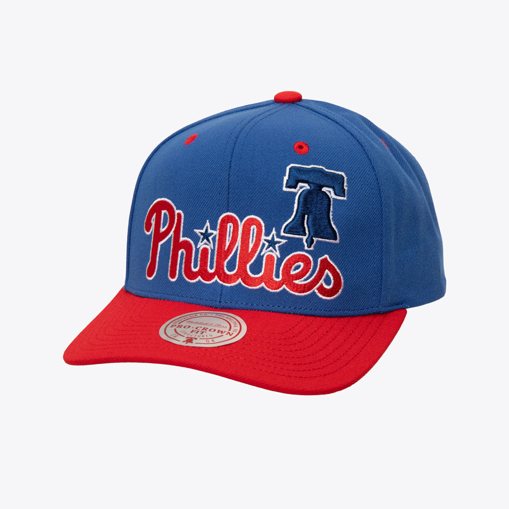 MLB Philadelphia Phillies Mitchell & Ness Cooperstown All In 2.0 Pro Snapback Hat - Blue