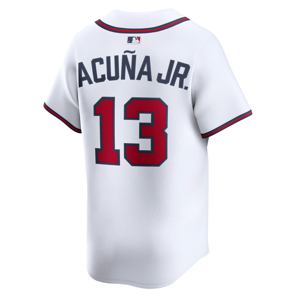 MLB Atlanta Braves Ronald Acuña Jr. Nike Home Limited Jersey - White