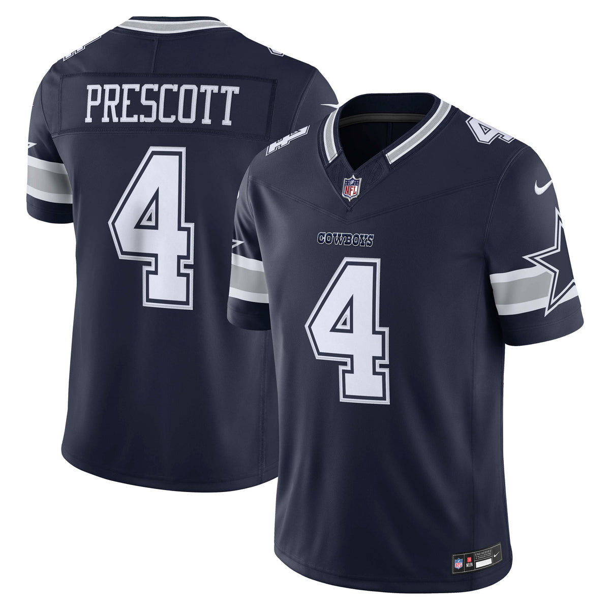 NFL Dallas Cowboys Dak Prescott Nike Alternate Stitched Limited Jersey- Navy