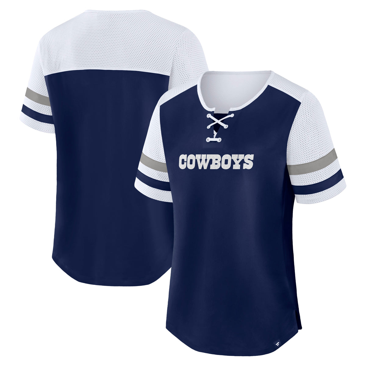 NFL Dallas Cowboys Women's Fanatics Curl Route Athena Top- Navy