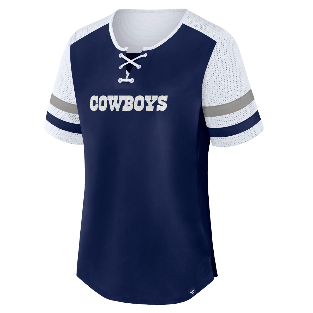 NFL Dallas Cowboys Women's Fanatics Curl Route Athena Top- Navy