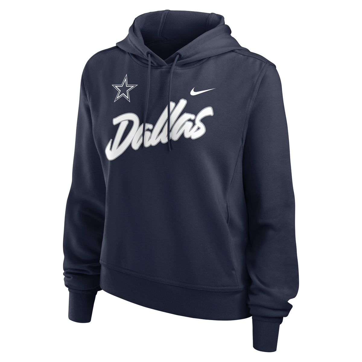 NFL Dallas Cowboys Women's Nike Script Dri-Fit Perf One Hoodie- Navy