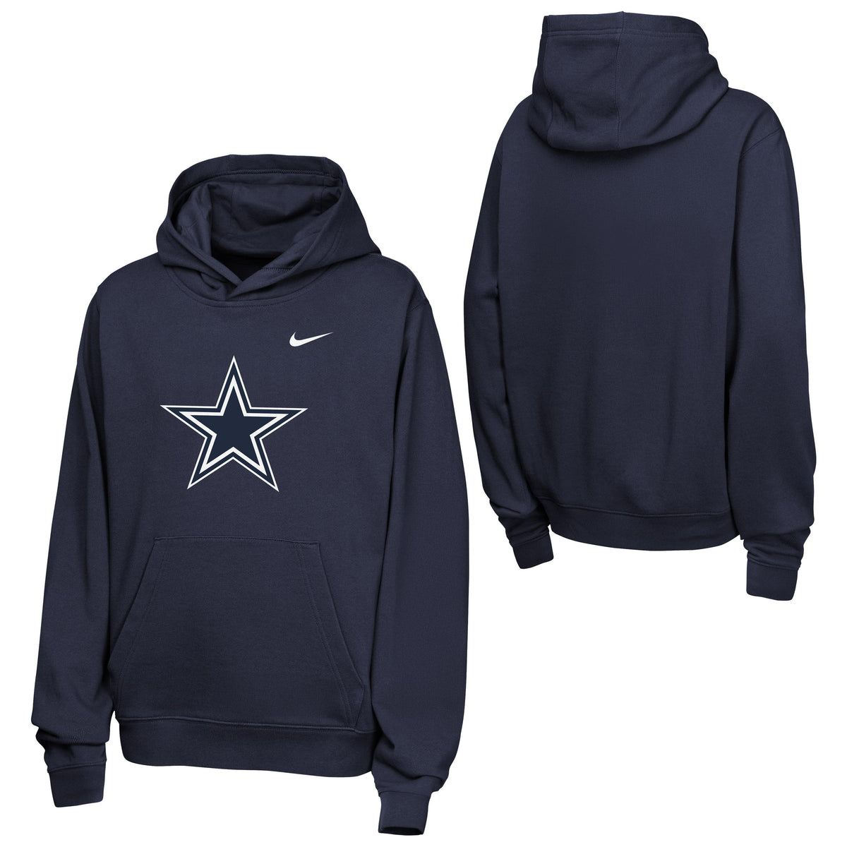 NFL Dallas Cowboys Youth Nike 2026 Club Hoodie- Navy