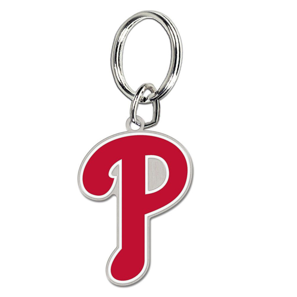 MLB Philadelphia Phillies WinCraft Cloisonne Logo Keychain - Red