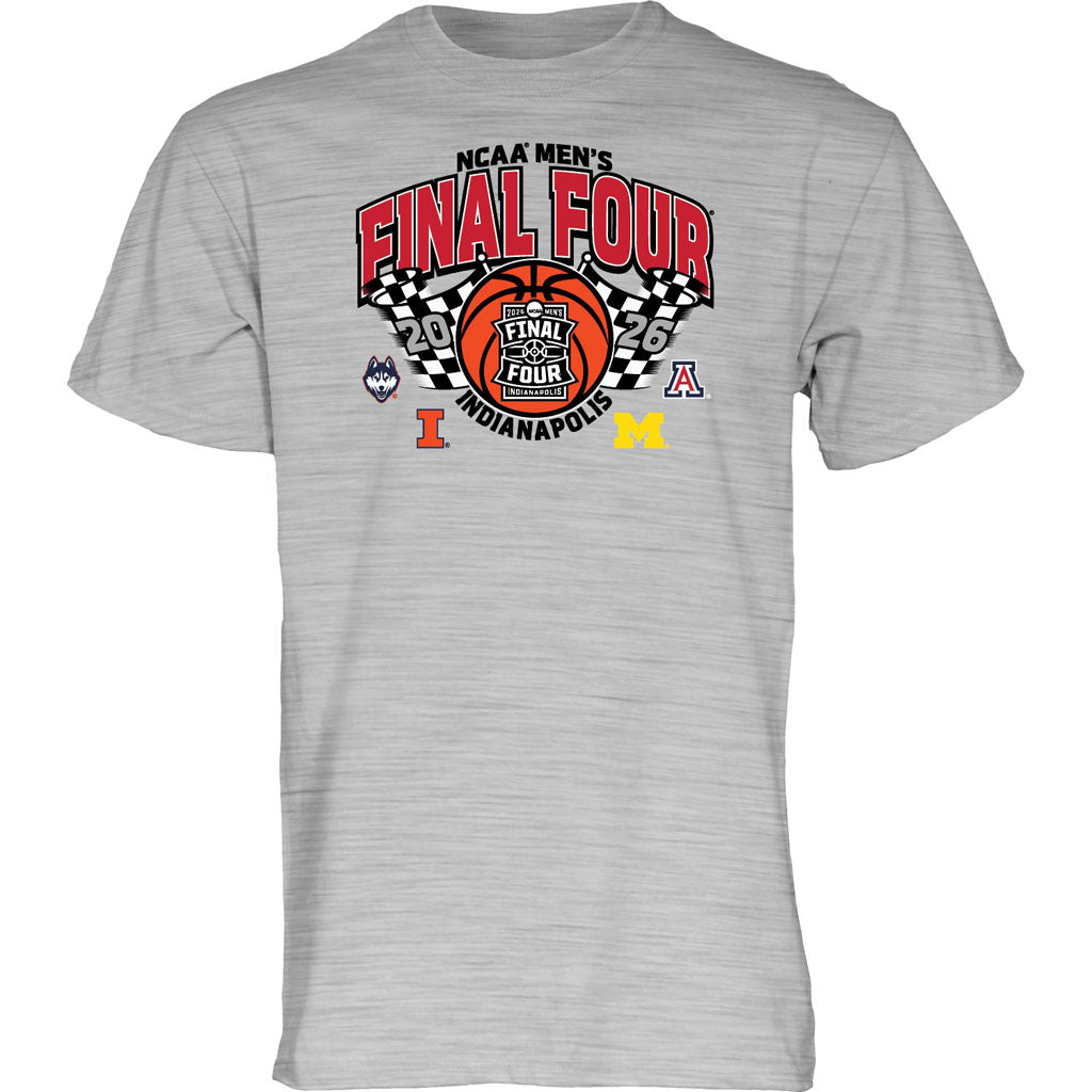 NCAA Blue 84 2026 Final Four Fast Sync Four Team T-Shirt - Grey