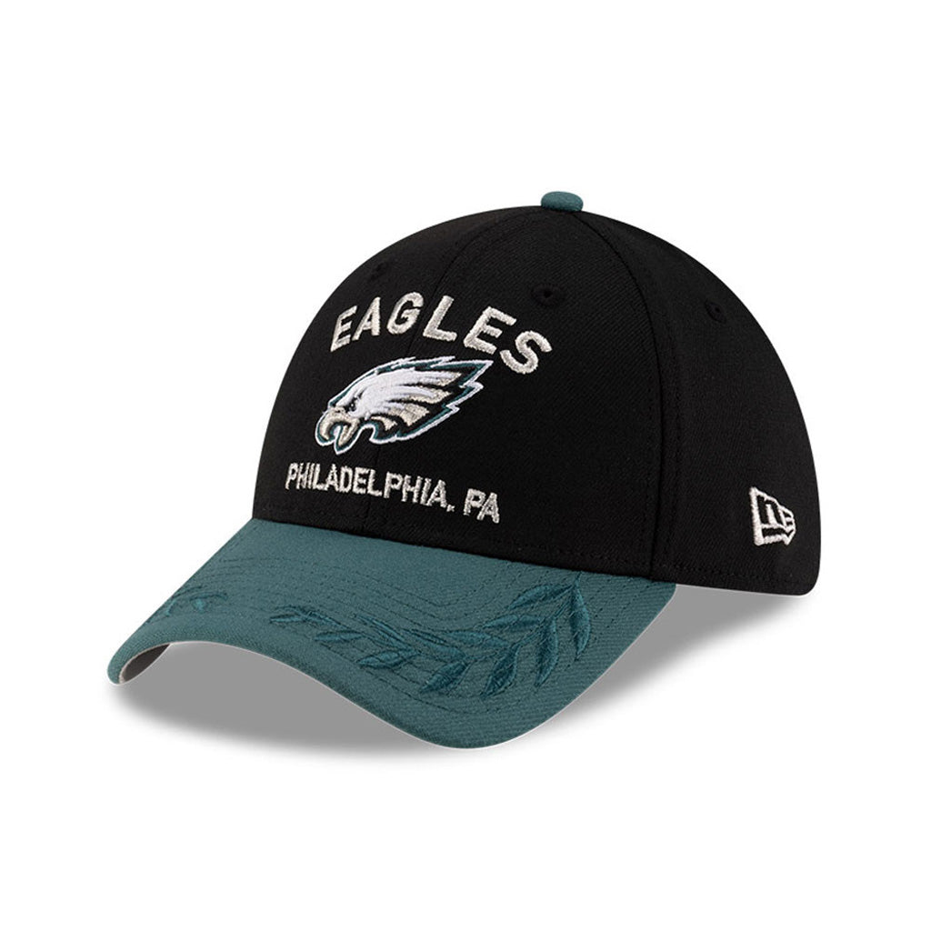 NFL Philadelphia Eagles New Era 2025 Draft 39THIRTY Flex Fit Hat - Black
