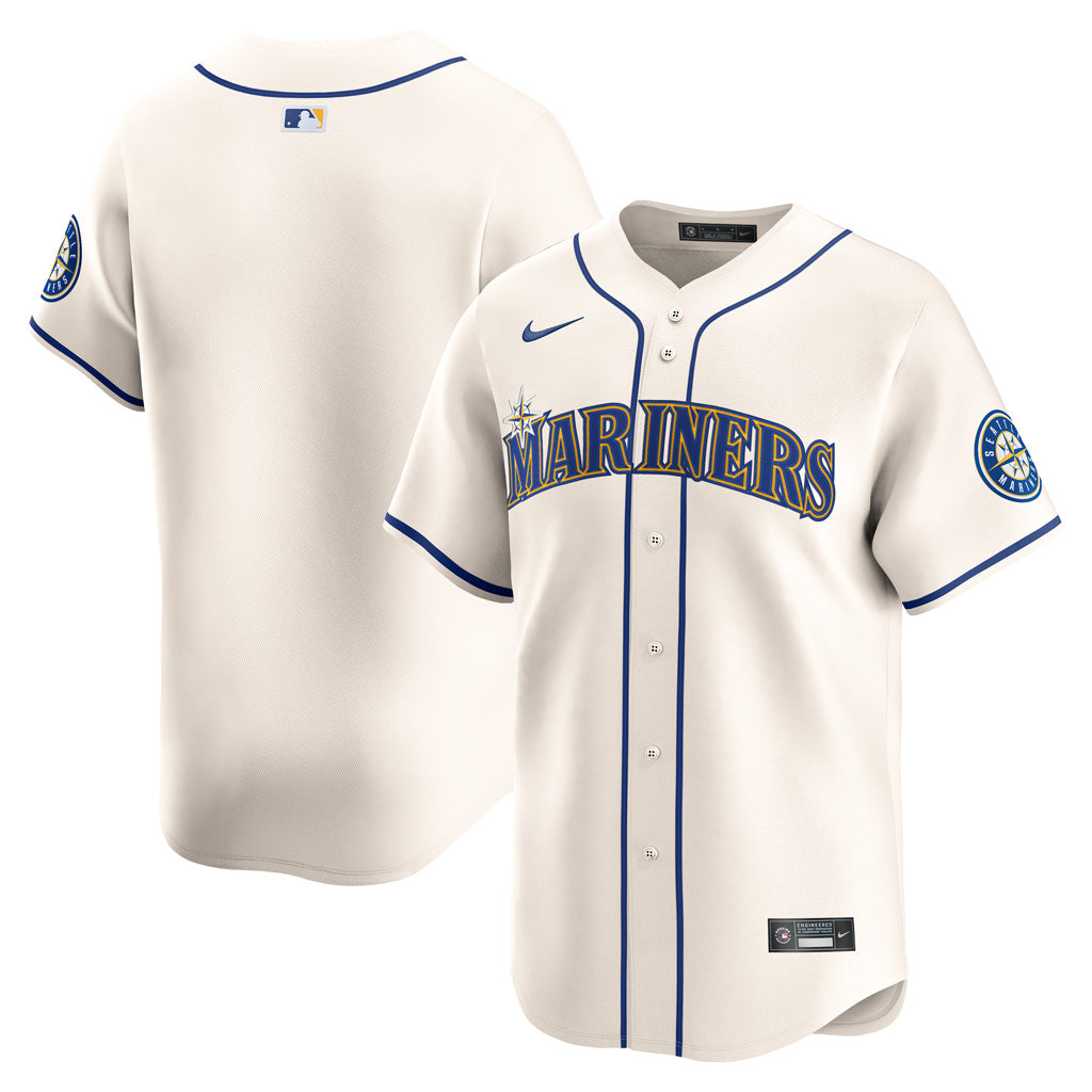 MLB Seattle Mariners Nike Alternate Limited Jersey - Cream