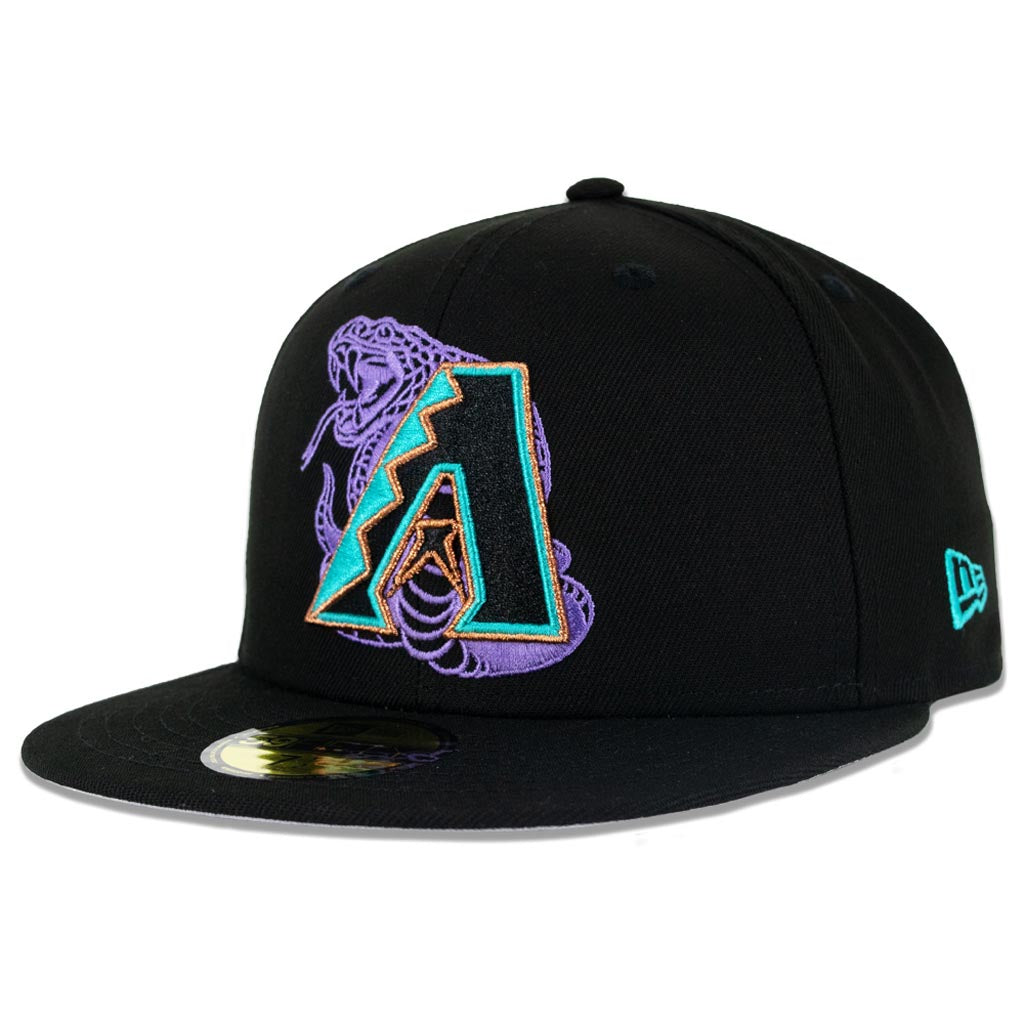 MLB Arizona Diamondbacks New Era Double Vision 59FIFTY Fitted Hat - Black