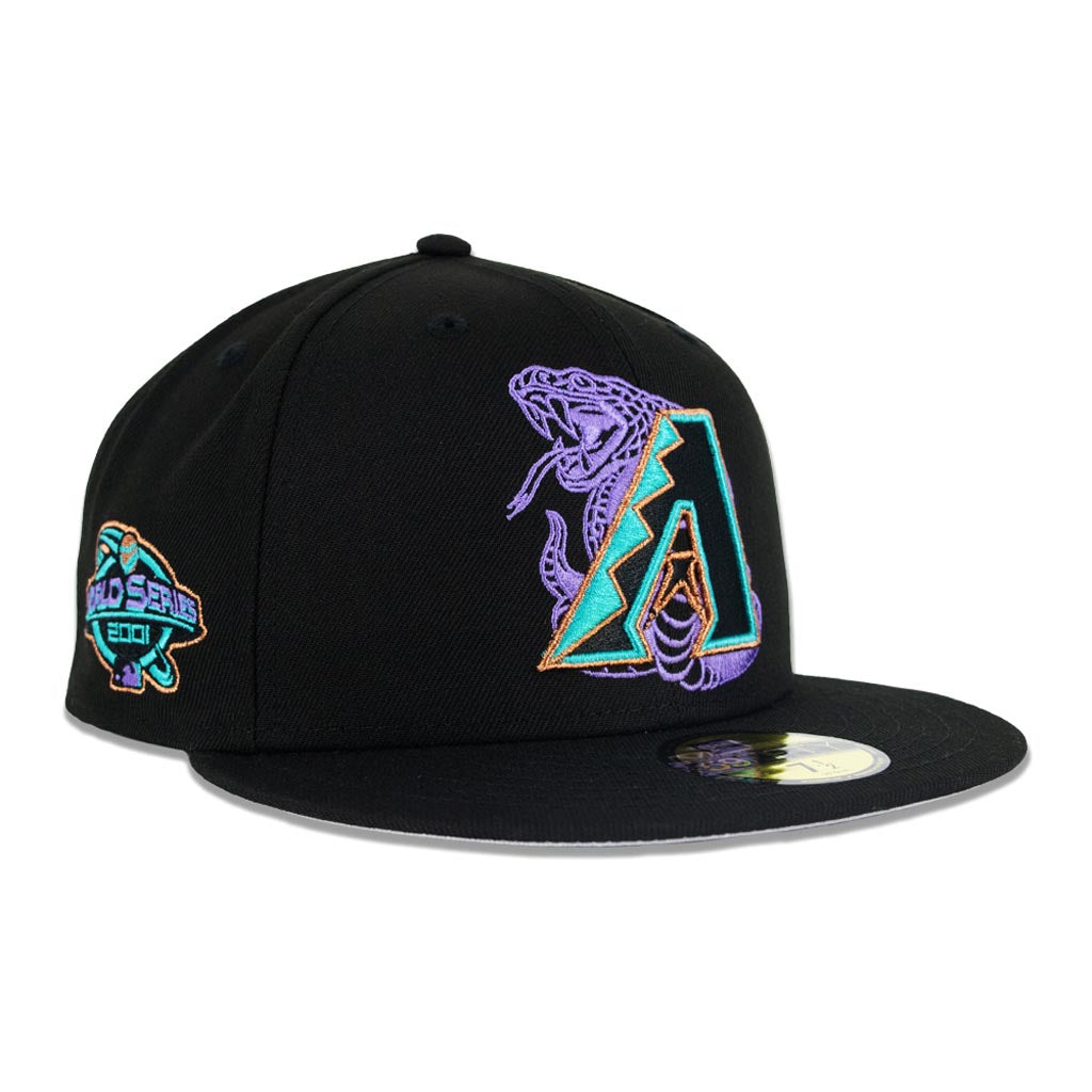 MLB Arizona Diamondbacks New Era Double Vision 59FIFTY Fitted Hat - Black
